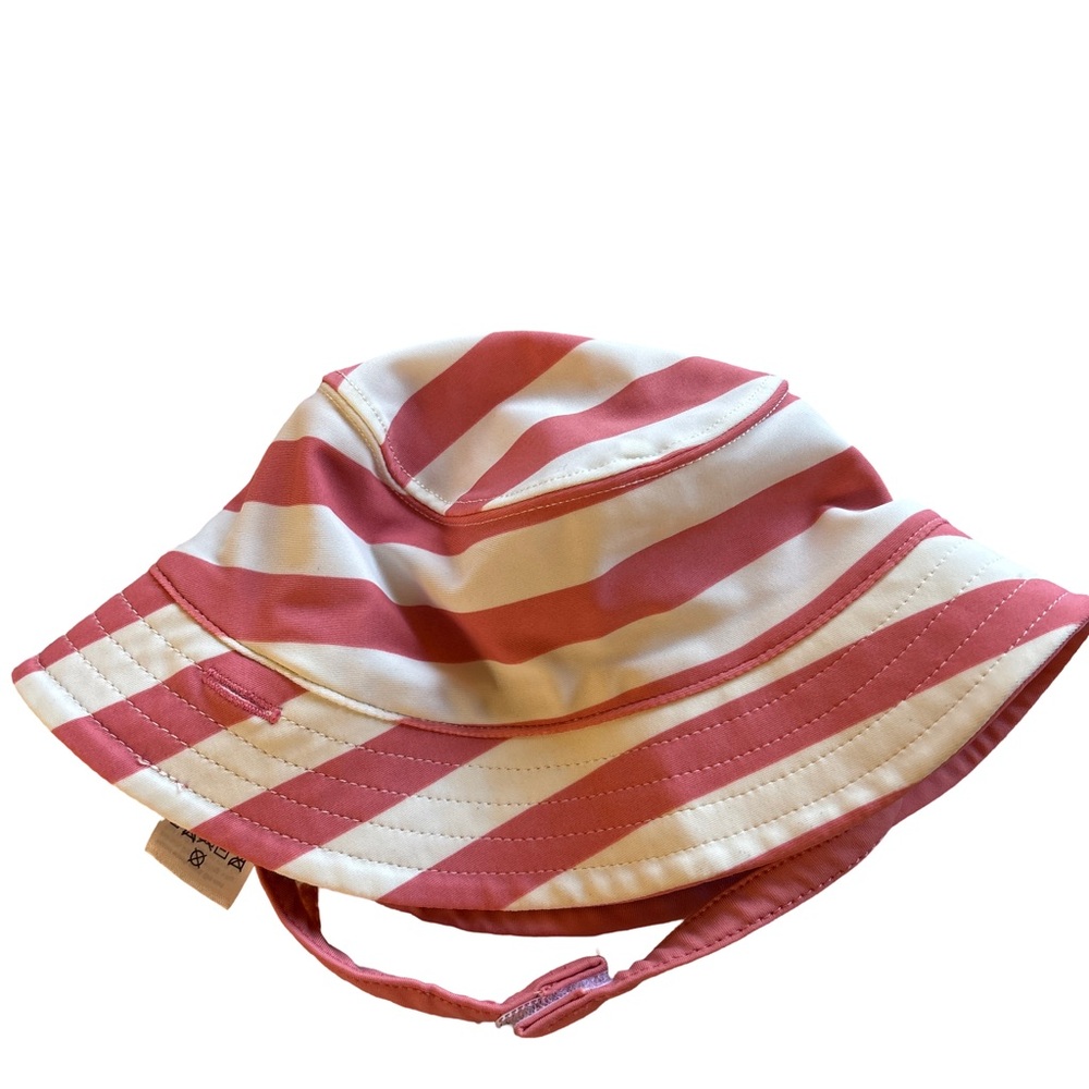 Tea Collection Pink & White Striped Kids Bucket  Hat  0-6 months (3 for $12 item